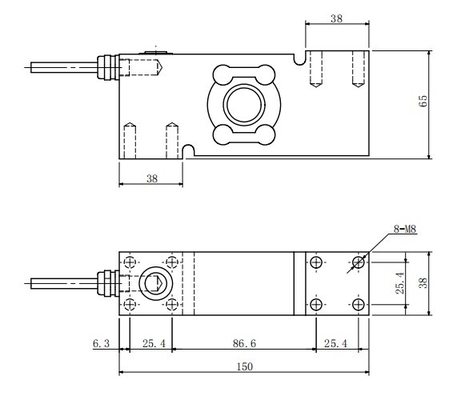 Werksvorrat FA568 50 kg 500 kg 1000 kg Edelstahl-Signle-Point-Wägezelle für Plattformwaagen-Wägesensor