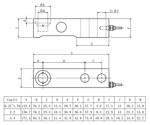 Zell-Sensor der Druckbelastungs-0.22t-4.4t 350-Ohm-Edelstahl Druck-Sensoren